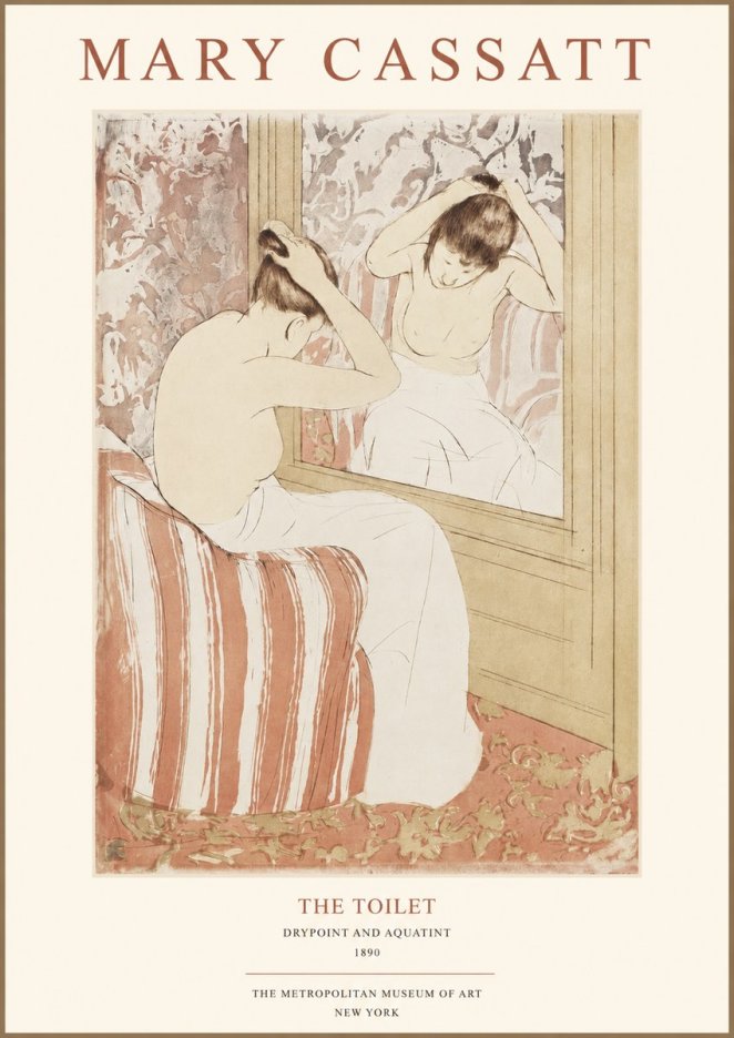 Mary Cassatt The Toilet No1 - Affiche