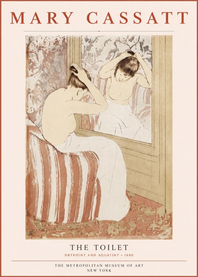 Mary Cassatt The Toilet No3 - Affiche