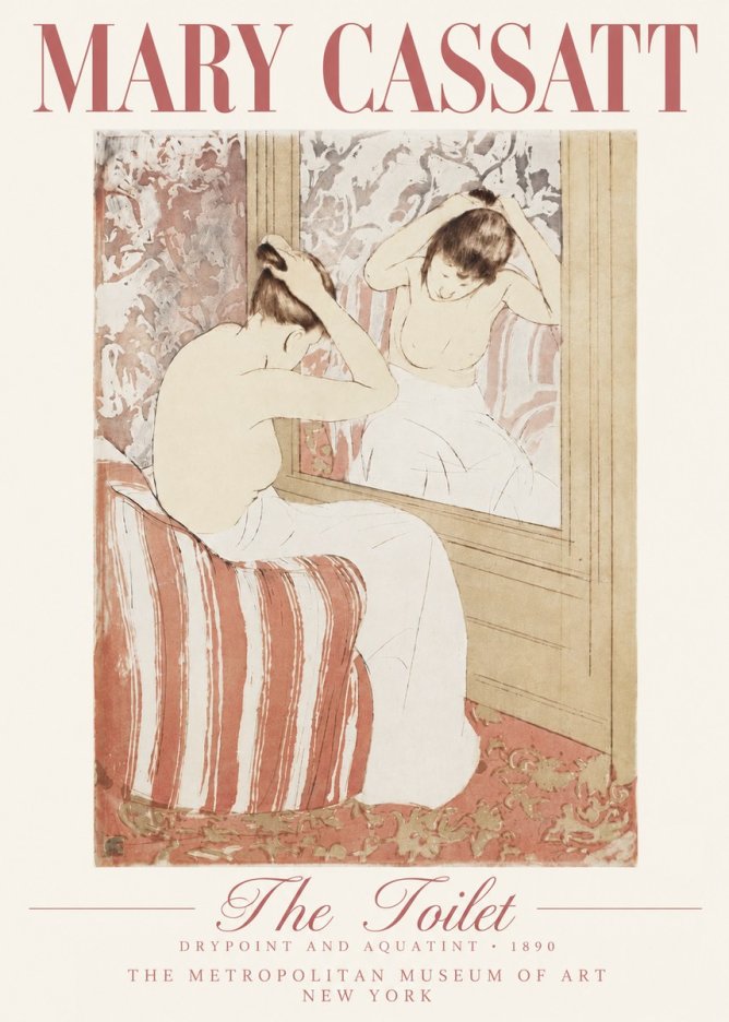 Mary Cassatt The Toilet No5 - Affiche