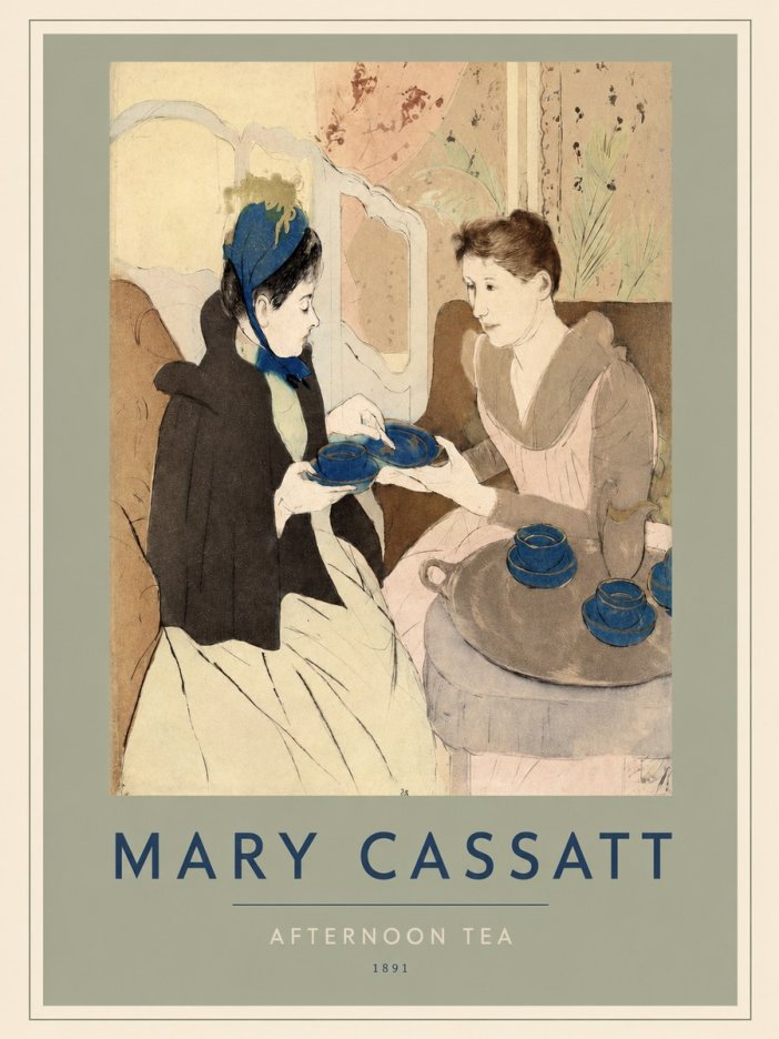 Mary Cassatt Afternoon Tea No2 - Affiche