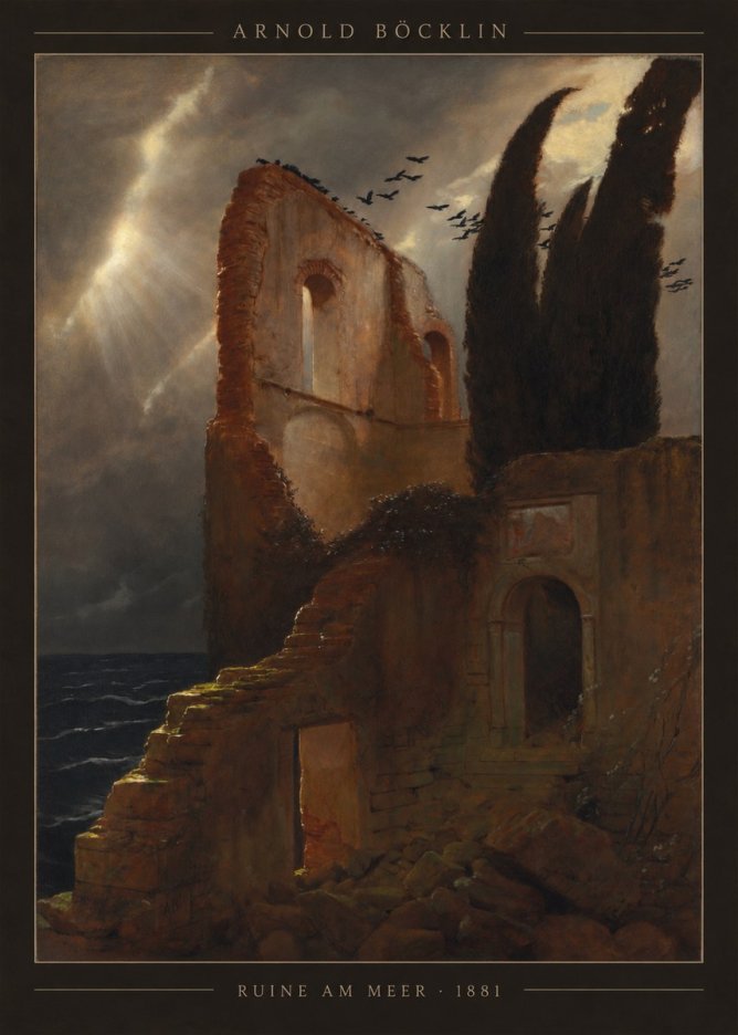 Arnold Böcklin Ruine Am Meer · 1881 No4 - Affiche