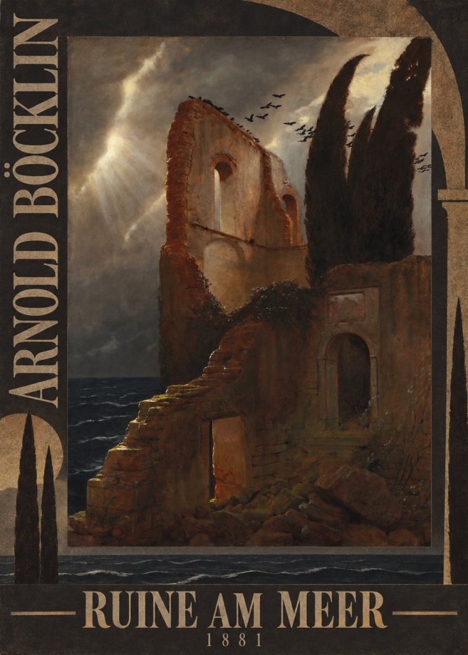 Arnold Böcklin Ruine Am Meer · 1881 No5 - Affiche