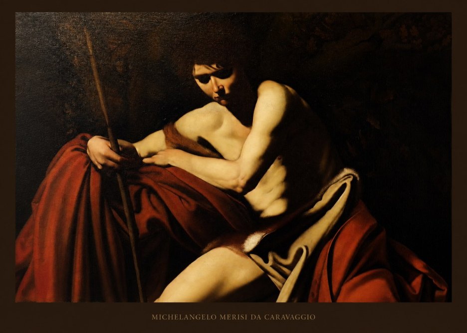 Michelangelo Merisi da Caravaggio Saint John the Baptist I No5 - Affiche