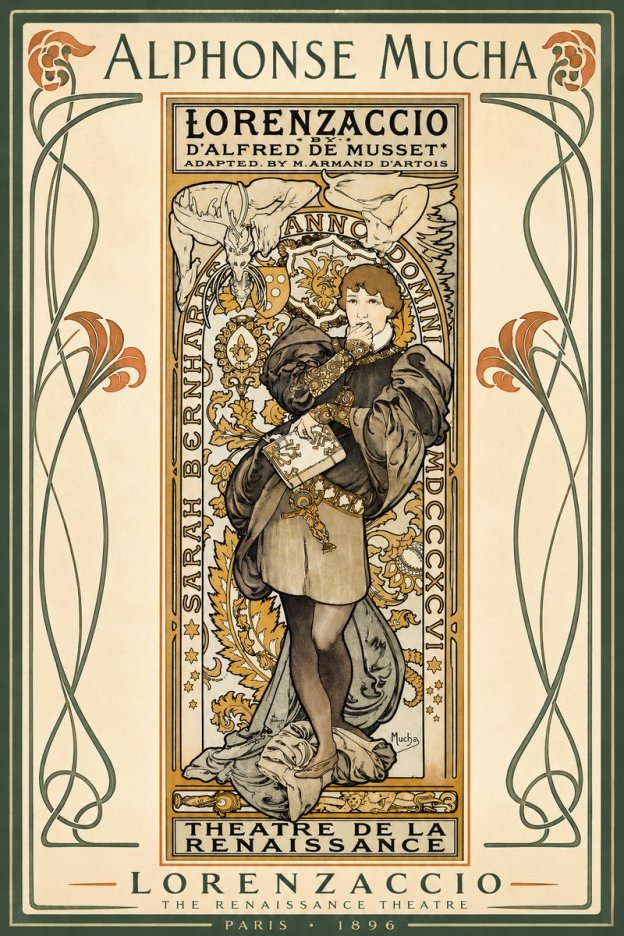 Mucha Lorenzaccio No2 - Affiche