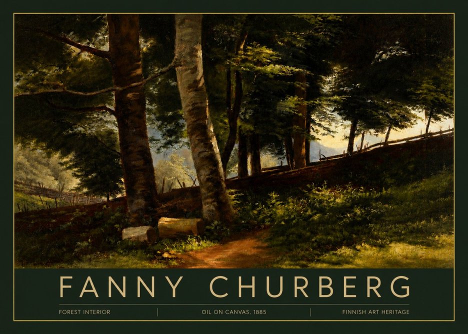 Fanny Churberg Forest Interior No3 - Affiche