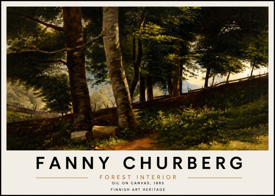 Fanny Churberg Forest Interior No4 - Affiche