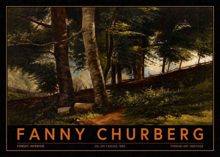 Fanny Churberg Forest Interior No6 - Affiche