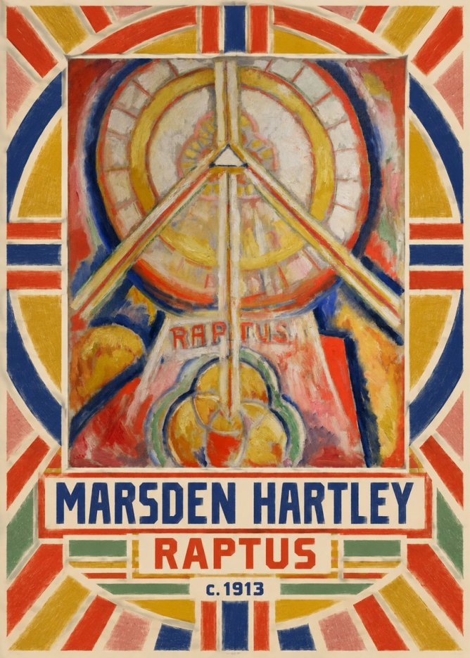 Marsden Hartley Raptus No3 - Affiche