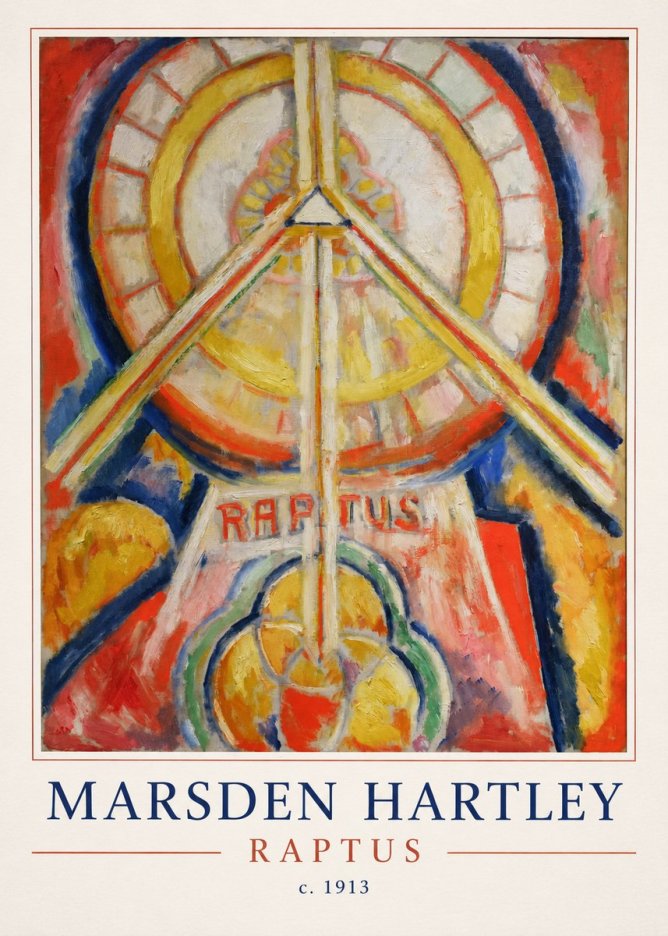 Marsden Hartley Raptus No4 - Affiche