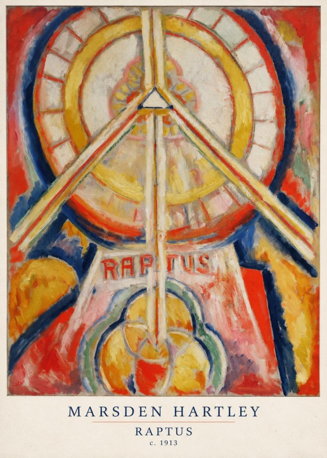 Marsden Hartley Raptus No6 - Affiche