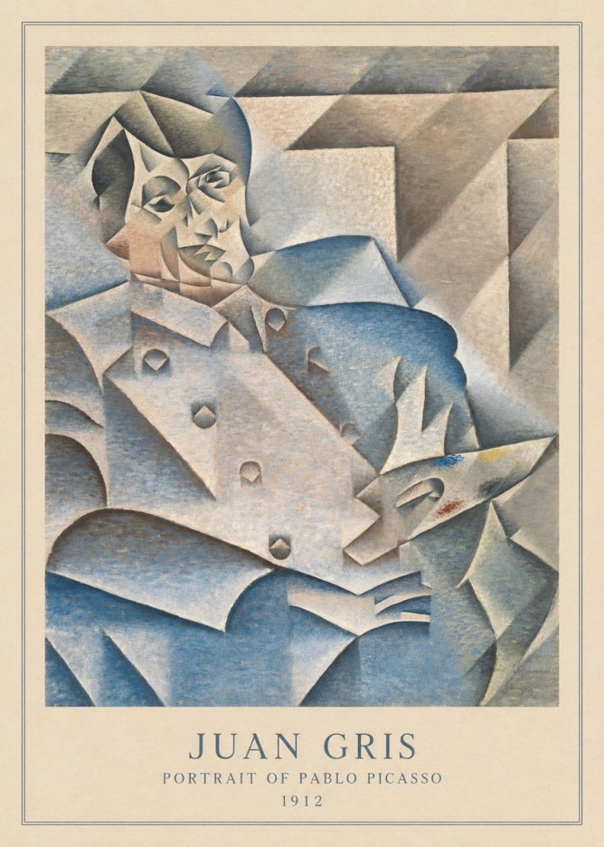 Juan Gris Portrait of Pablo Picasso No5 - Affiche