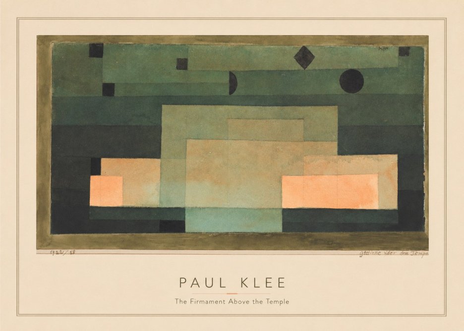 Paul Klee The Firmament Above the Temple No3 - Affiche