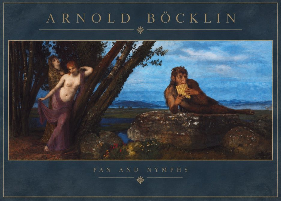 Arnold Böcklin Pan and Nymphs No2 - Affiche