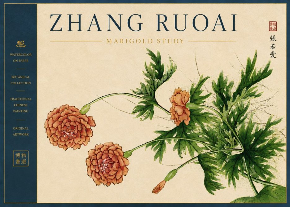 Zhang Ruoai Marigold Study No5 - Affiche
