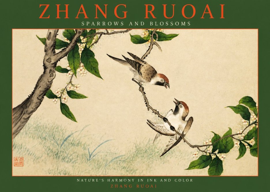 Zhang Ruoai Sparrows and Blossoms No2 - Affiche
