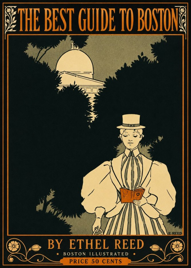 Ethel Reed The Best Guide to Boston No4 - Affiche