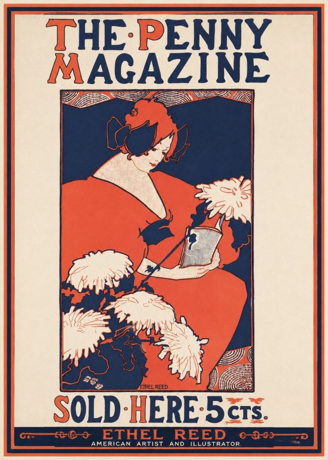 Ethel Reed The Penny Magazine No1 - Affiche