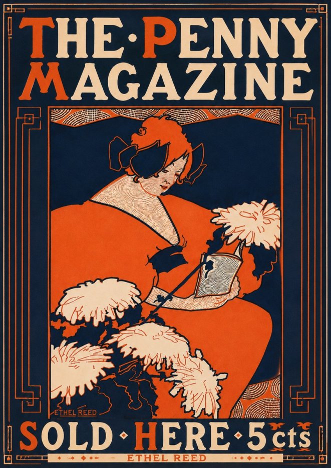 Ethel Reed The Penny Magazine No6 - Affiche