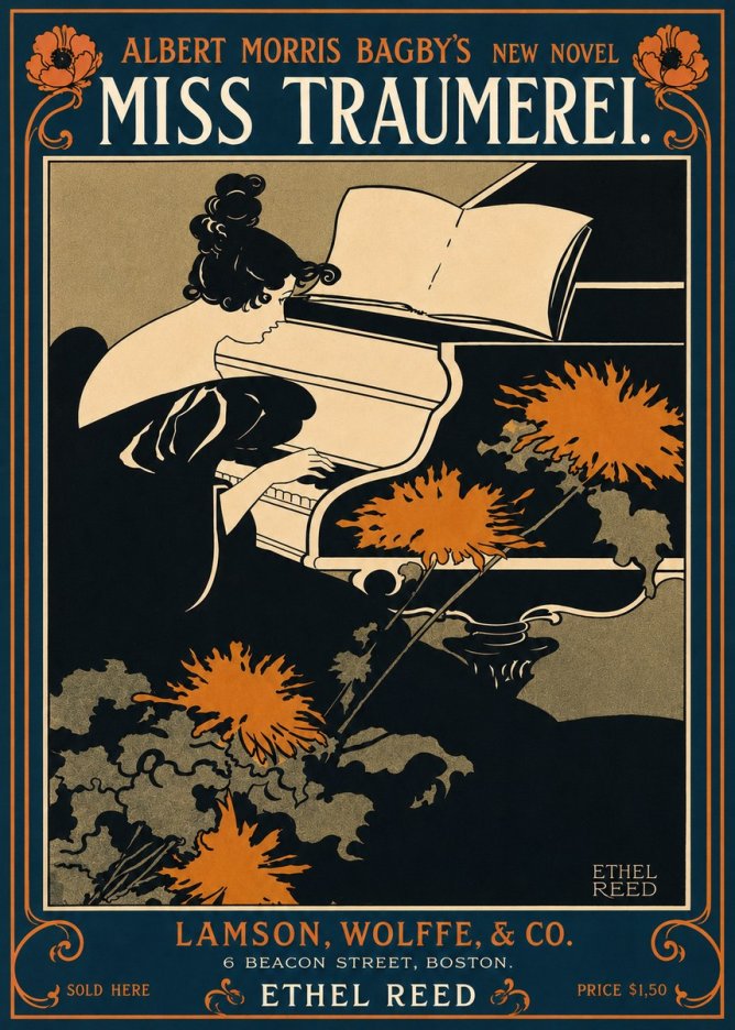 Ethel Reed Miss Traumerei. No4 - Affiche
