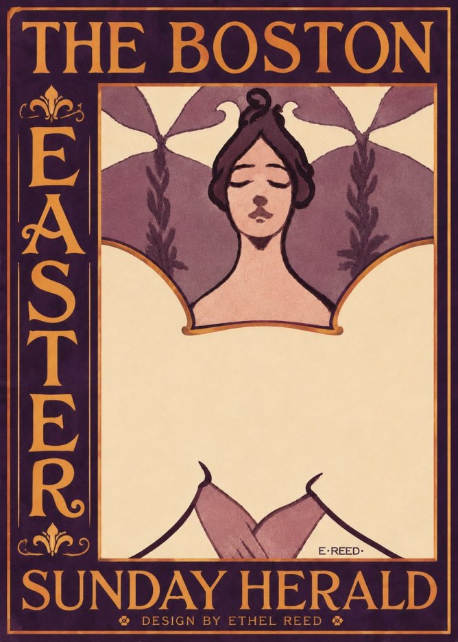 Ethel Reed The Boston Easter Sunday Herald No5 - Affiche
