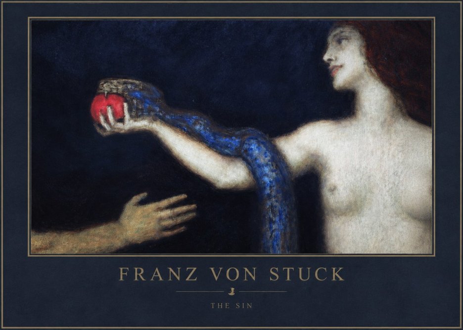 Franz von Stuck The Sin I No1 - Affiche