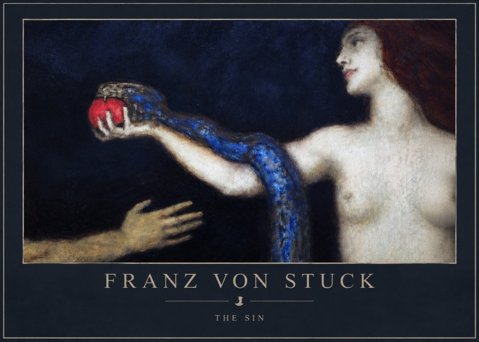 Franz von Stuck The Sin I No3 - Affiche