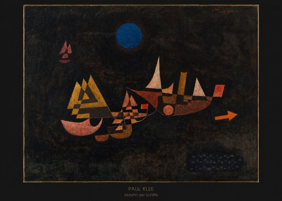 Paul Klee Abfahrt Der Schiffe No6 - Affiche