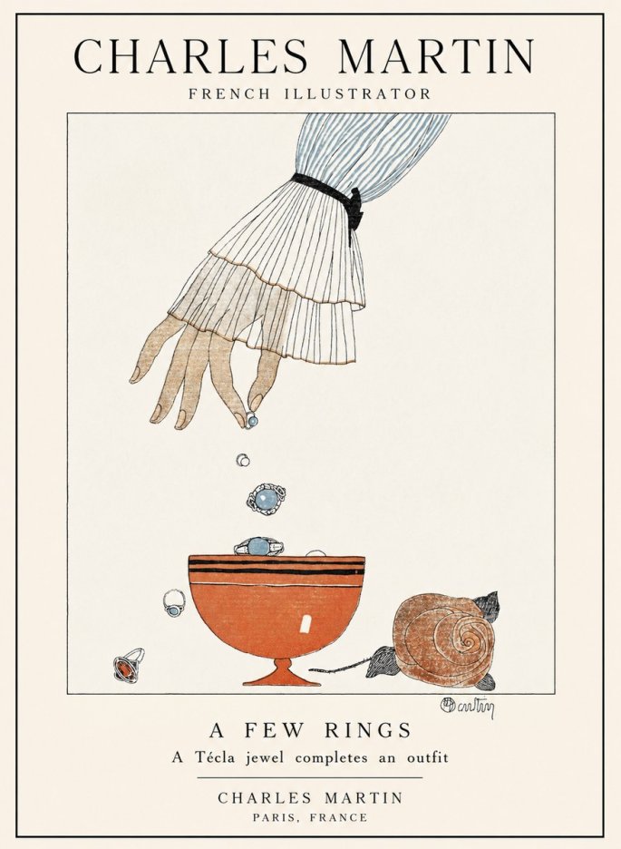 Charles Martin Some Jewels No4 - Affiche