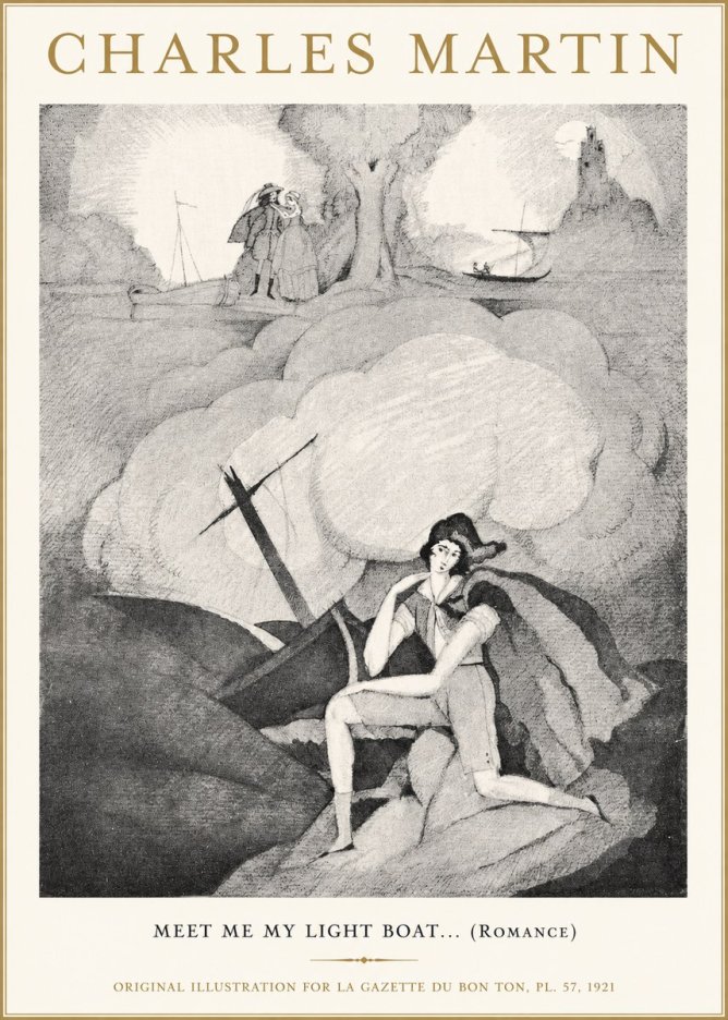 Charles Martin Meet Me My Light Boat... (Romance) No1 - Affiche