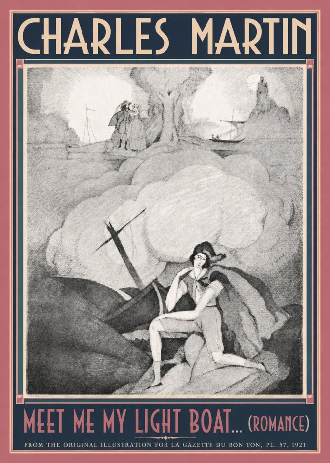 Charles Martin Meet Me My Light Boat... (Romance) No2 - Affiche