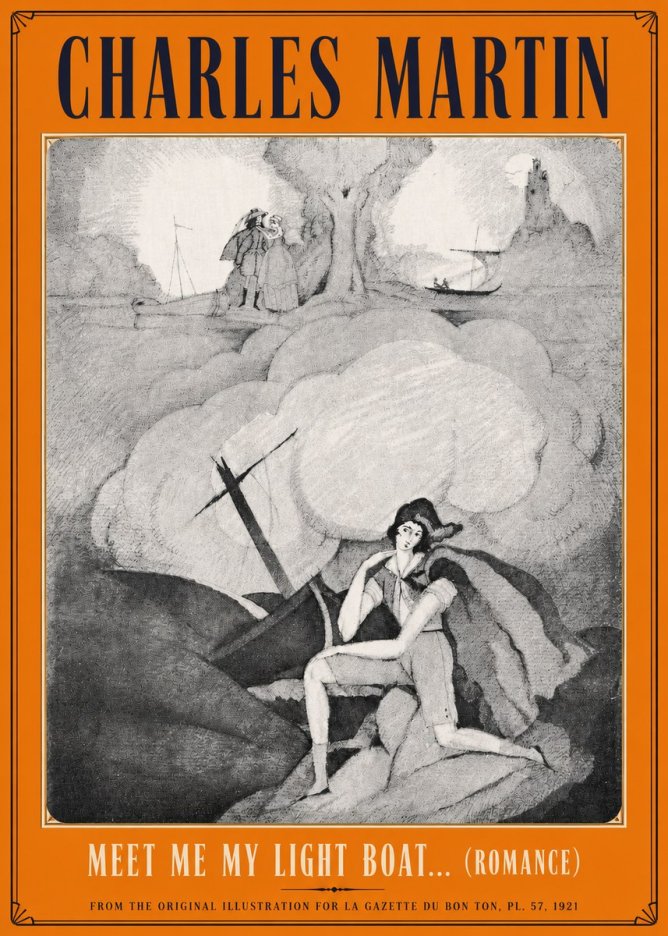 Charles Martin Meet Me My Light Boat... (Romance) No4 - Affiche