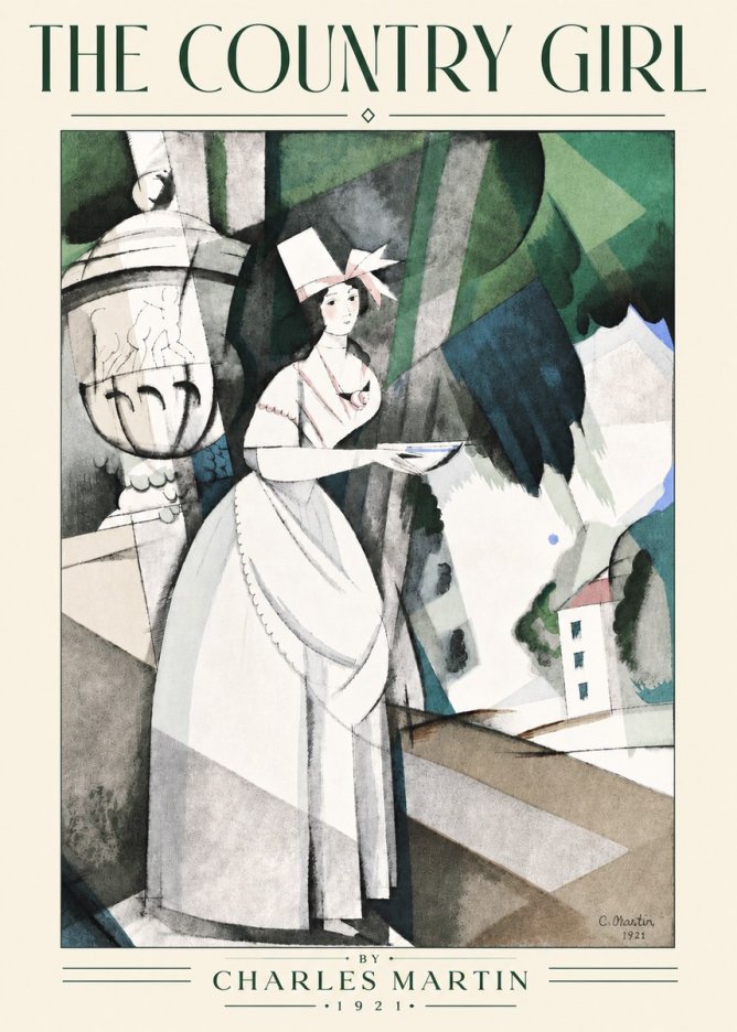 Charles Martin The Country Girl No4 - Affiche