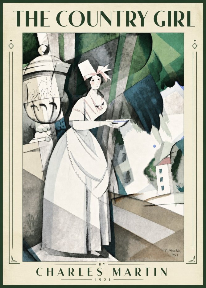 Charles Martin The Country Girl No5 - Affiche