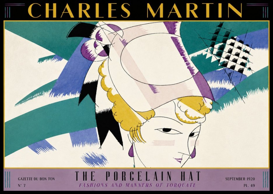 Charles Martin The Porcelain Hat No3 - Affiche