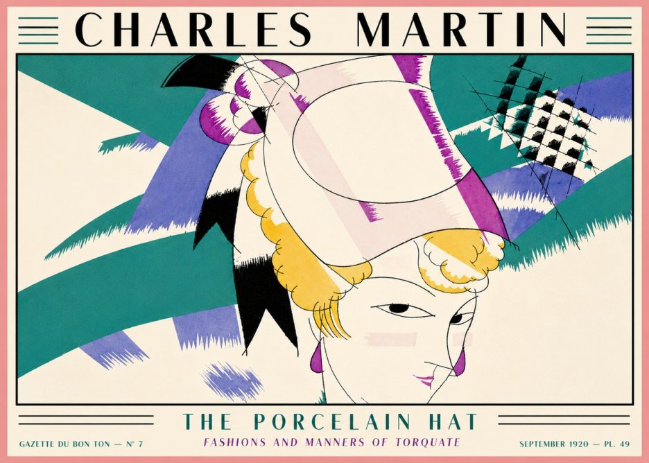Charles Martin The Porcelain Hat No5 - Affiche