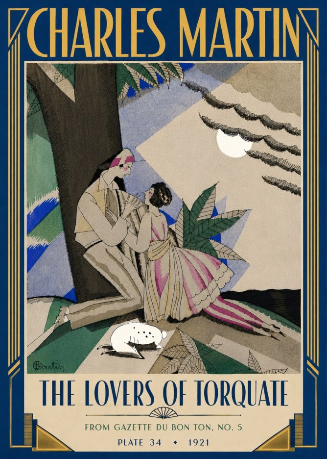 Charles Martin The Lovers of Torquate No4 - Affiche