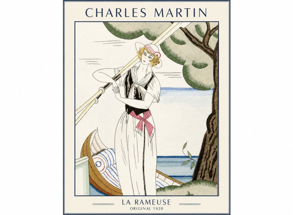 Charles Martin La Rameuse No1 - Affiche