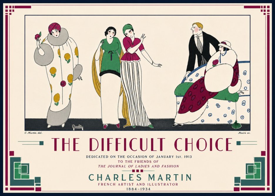 Charles Martin The Difficult Choice No4 - Affiche