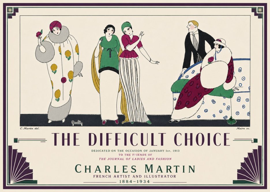 Charles Martin The Difficult Choice No6 - Affiche