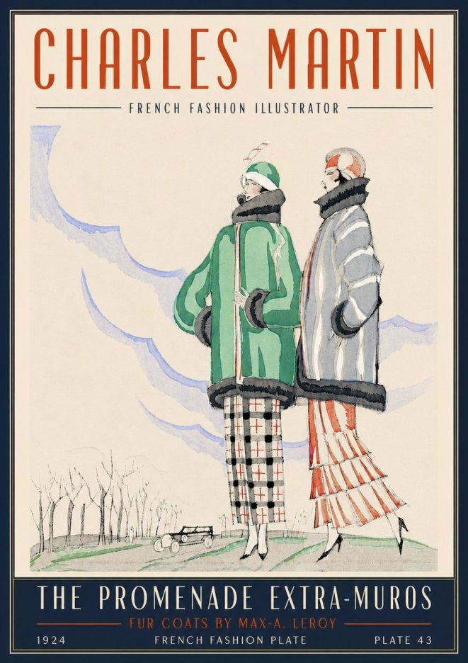 Charles Martin The Promenade Extra-muros No4 - Affiche