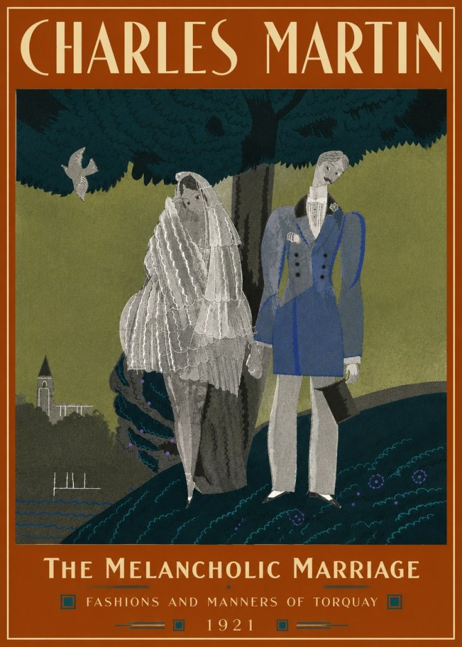 Charles Martin The Melancholic Marriage No5 - Affiche