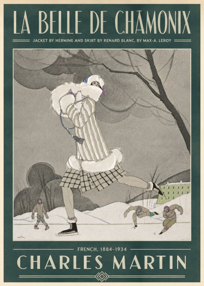 Charles Martin La Belle De Chamonix No4 - Affiche
