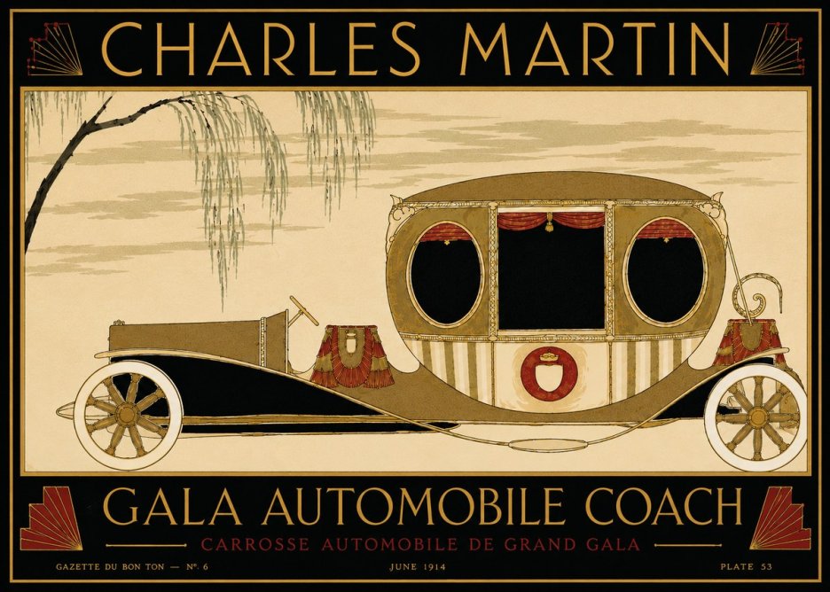 Charles Martin Gala Automobile Coach No5 - Affiche