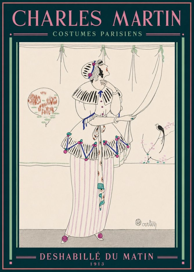 Charles Martin Deshabillé Du Matin No2 - Affiche