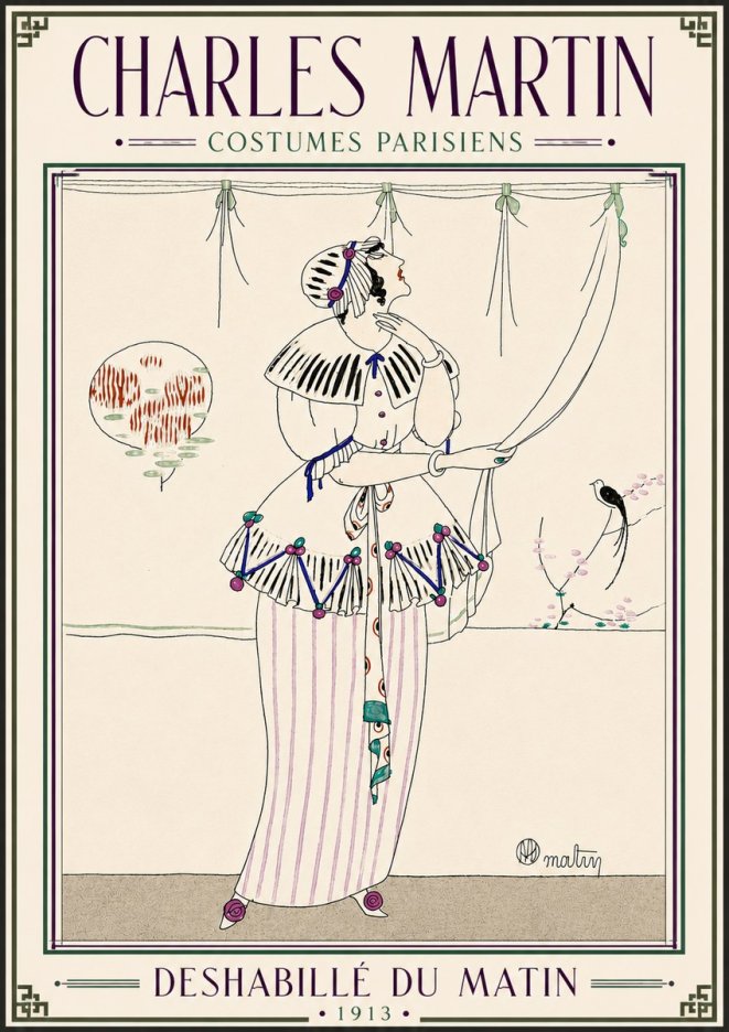Charles Martin Deshabillé Du Matin No5 - Affiche