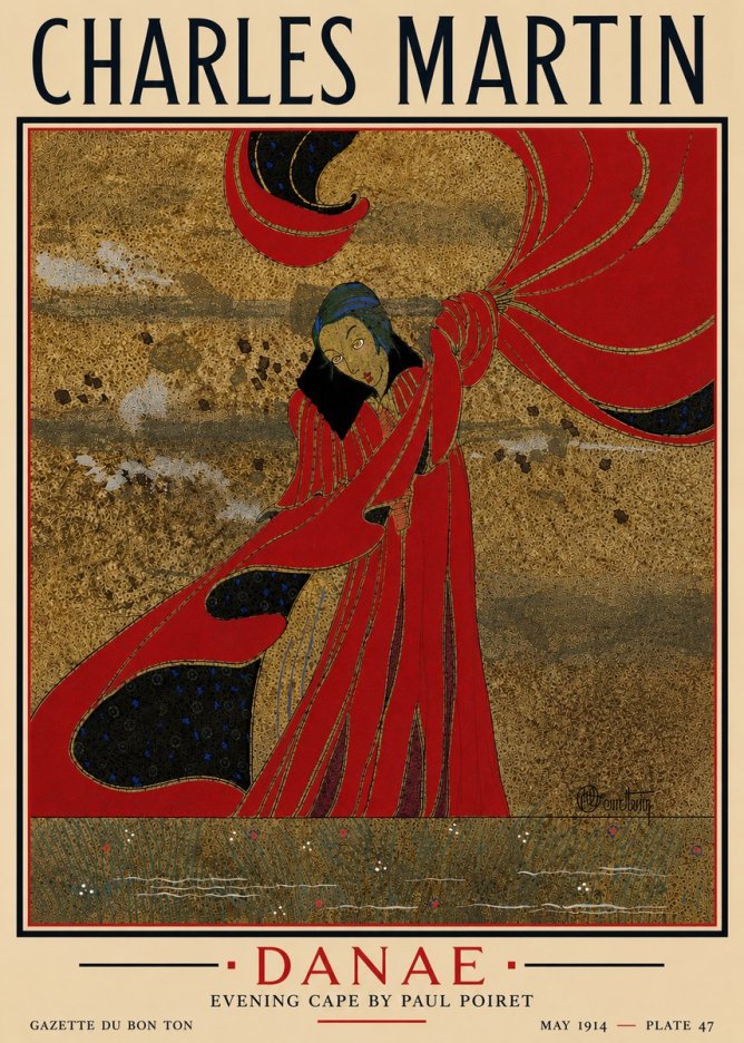 Charles Martin Danaé No5 - Affiche