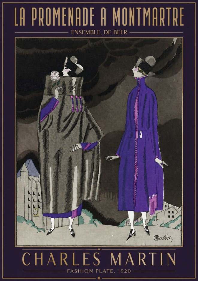 Charles Martin La Promenade a Montmartre No2 - Affiche