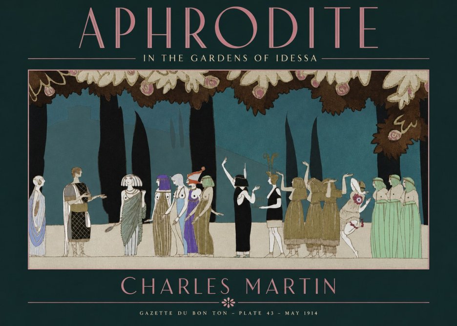 Charles Martin Aphrodite in the Gardens of Idessa No2 - Affiche