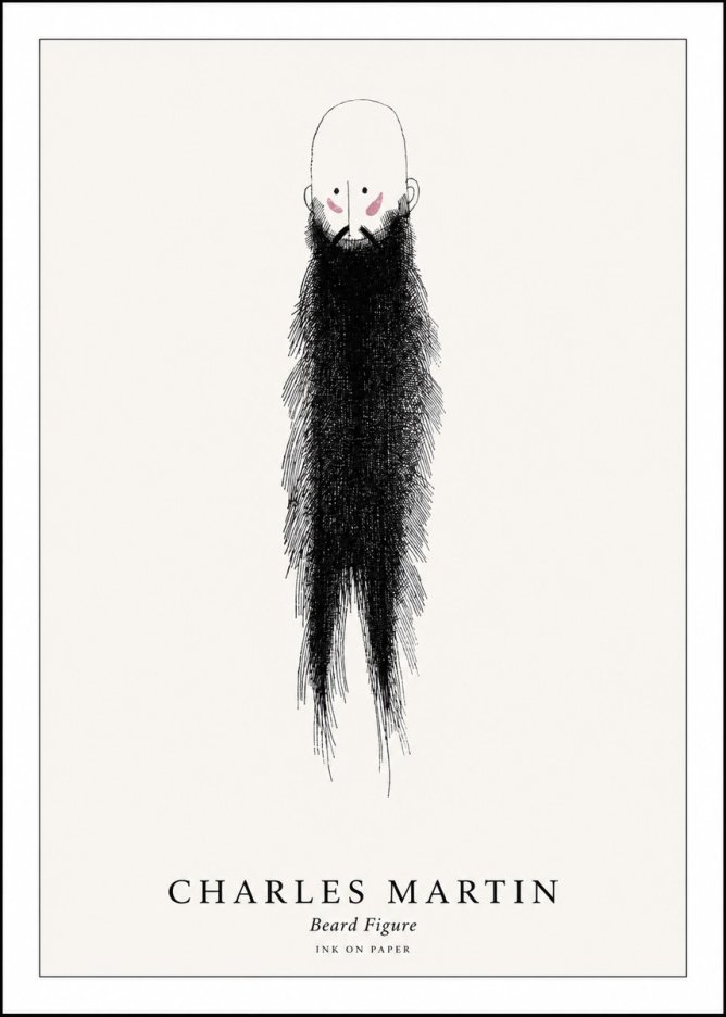 Charles Martin Beard Figure No1 - Affiche