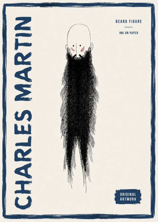 Charles Martin Beard Figure No4 - Affiche